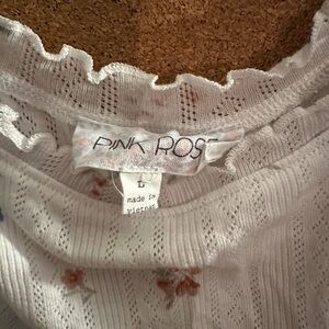 A lace like tank top